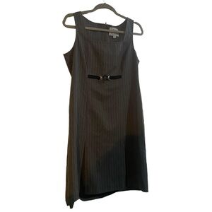 Vintage Y2K Kickass Pinstripe Sleeveless Dress Jumper Size 8